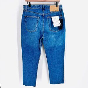 rag & bone Nina Size 30 High Rise Ankle Cigarette in Monty Button Fly Raw Hem